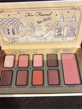 Too Faced Pink & Peach Holiday Eyeshadow + Blush Palette